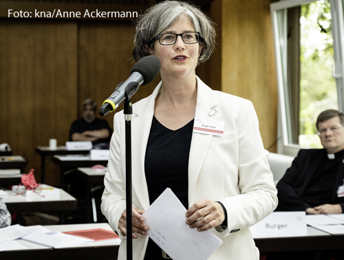 Birgit Mock (51) ist Geschäftsführerin des Hildegardis-Vereins und Vizepräsidentin des Katholischen  Deutschen Frauenbundes. 