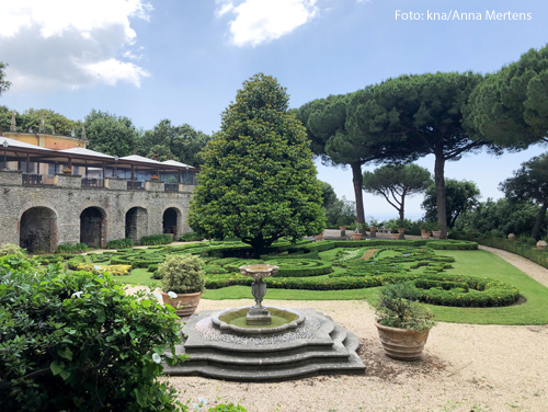 	Die Gärten auf dem Gelände der Päpstlichen Villen in Castel Gandolfo