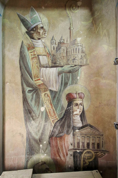 Fresko mit der heiligen Hedwig
