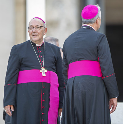 Bischof Wolfgang Ipolt mit einem Amtsbruder