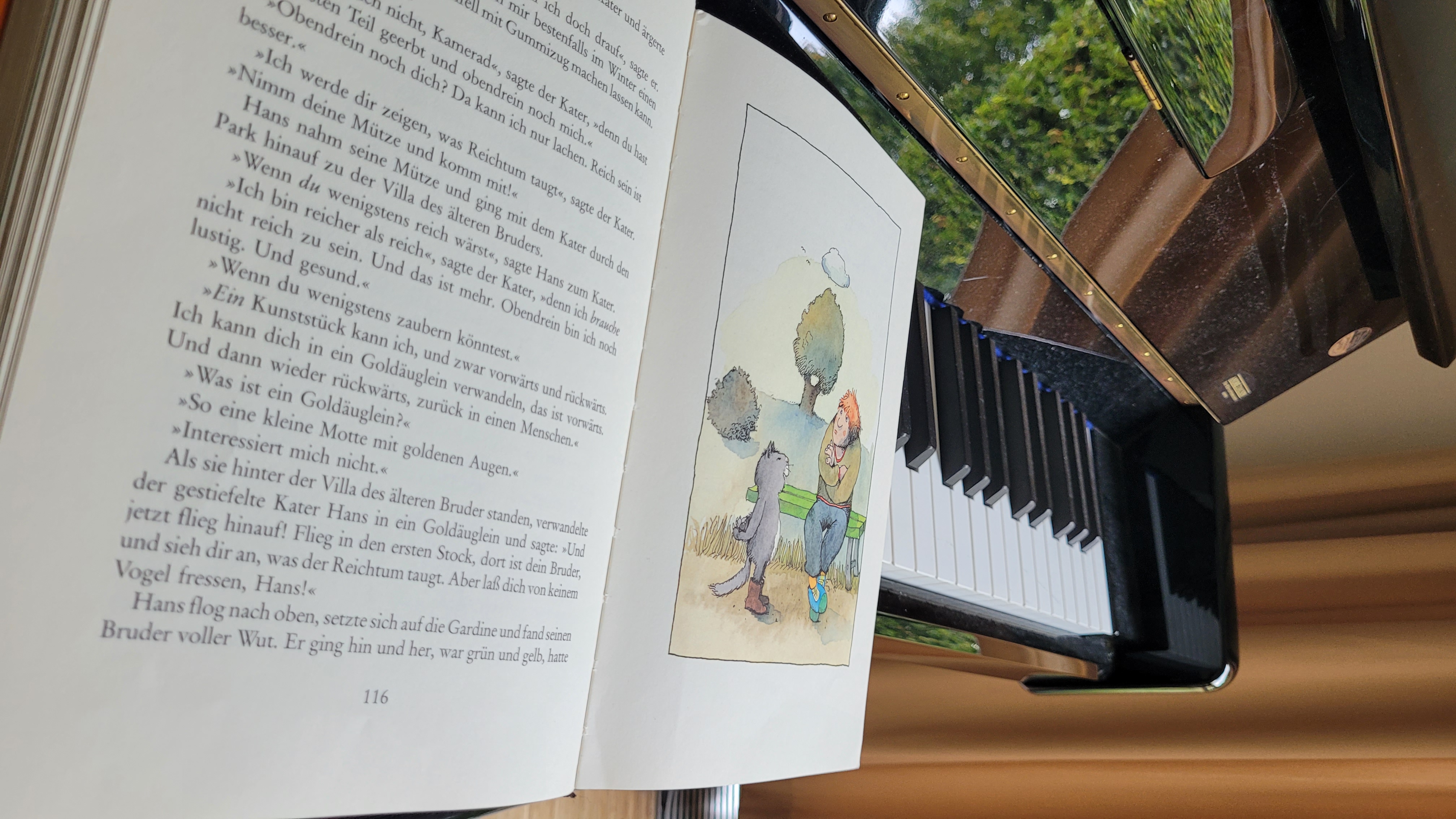Buch und Klavier