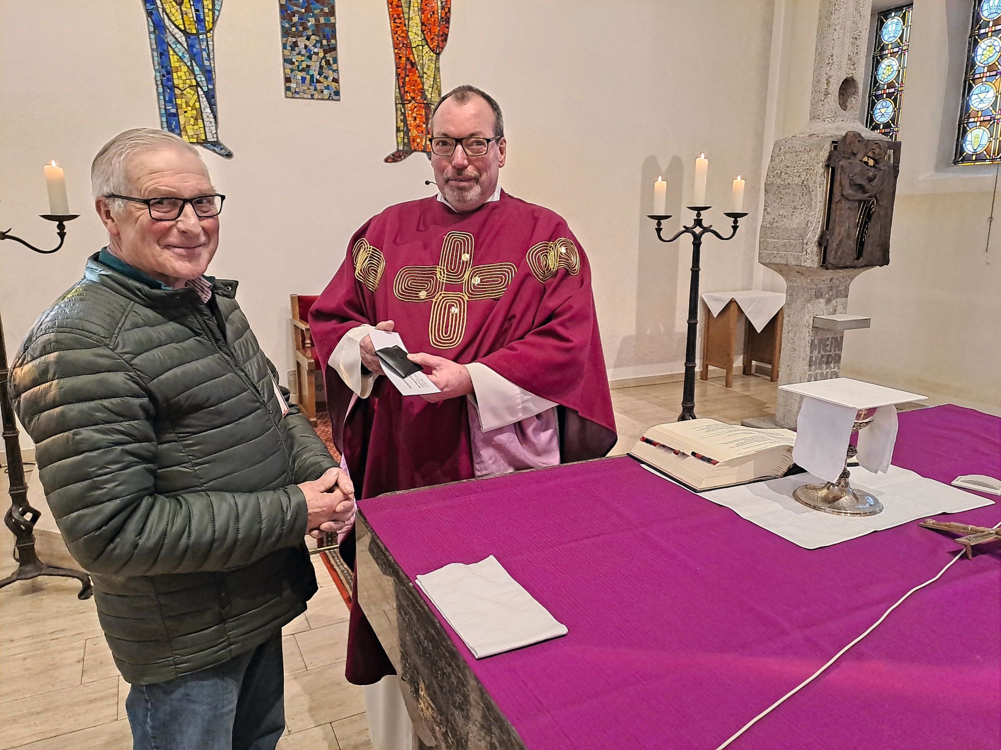 Hostien werden abgeholt