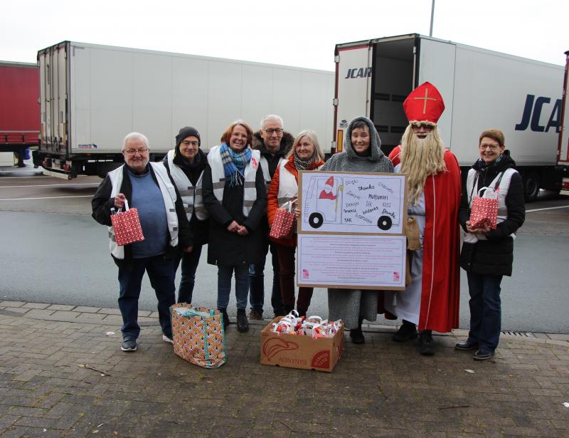 Danke auf dem Rastplatz