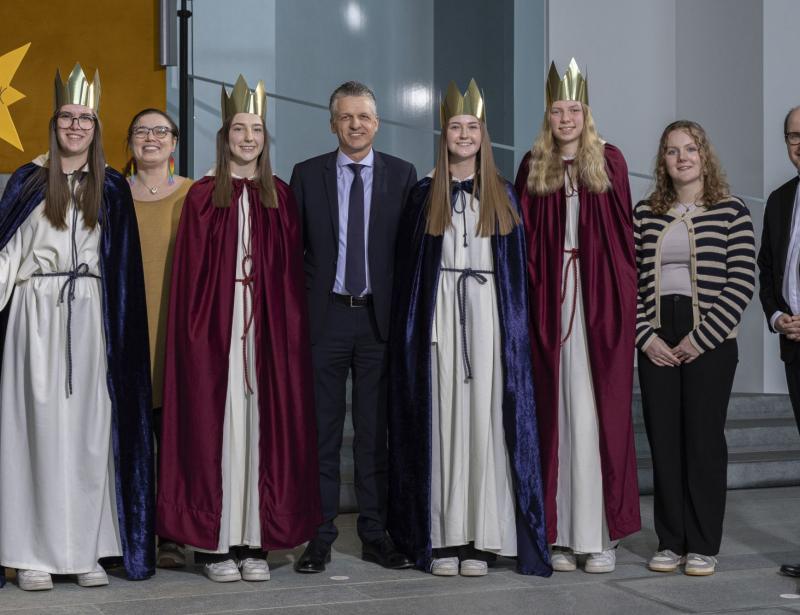 Sternsinger aus Lingen im Bundeskanzleramt