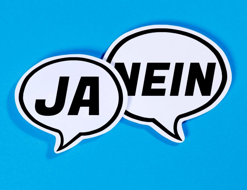 Auch das Nein muss man üben