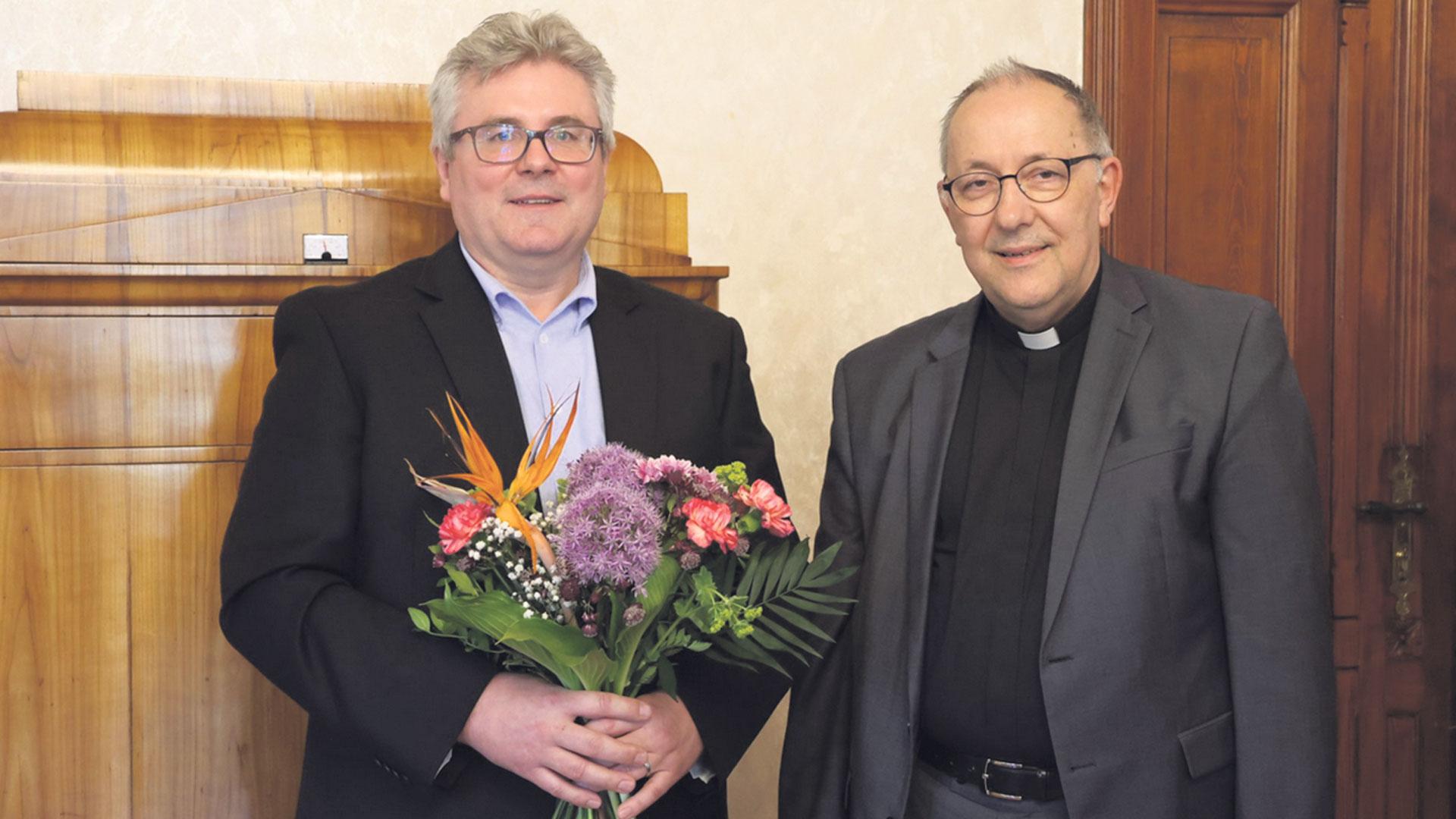Waldemar Könighaus und Bischof Wolfgang Ipolt