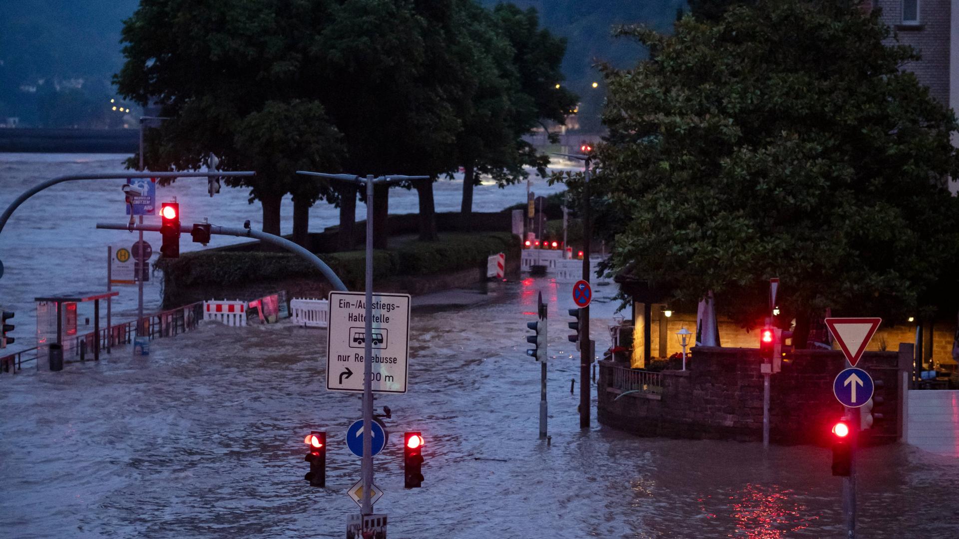 Hochwasser in Heidelberg im Sommer 2024