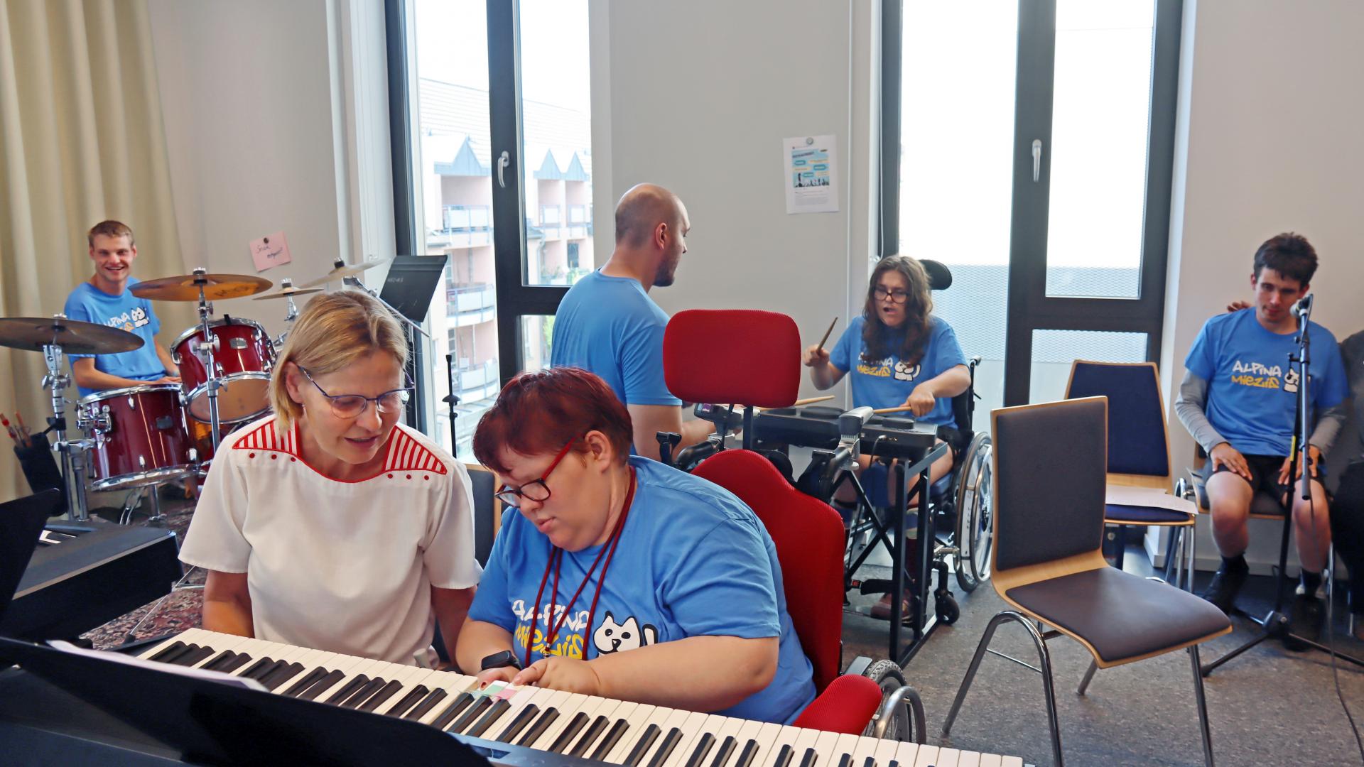 Die Inklusionsband Alpina Miezis aus Ingelheim