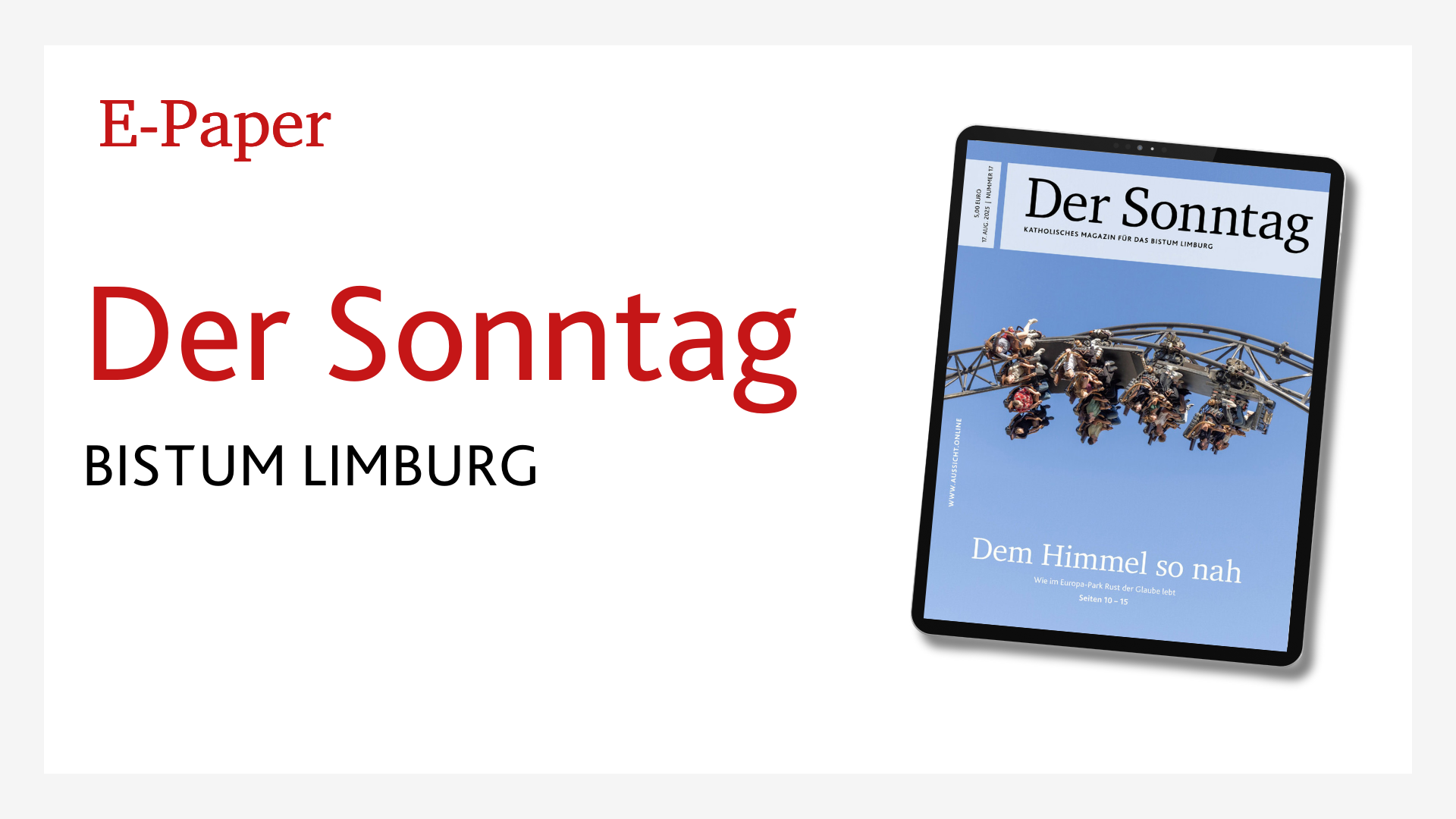 Epaper Abo Der Sonntag