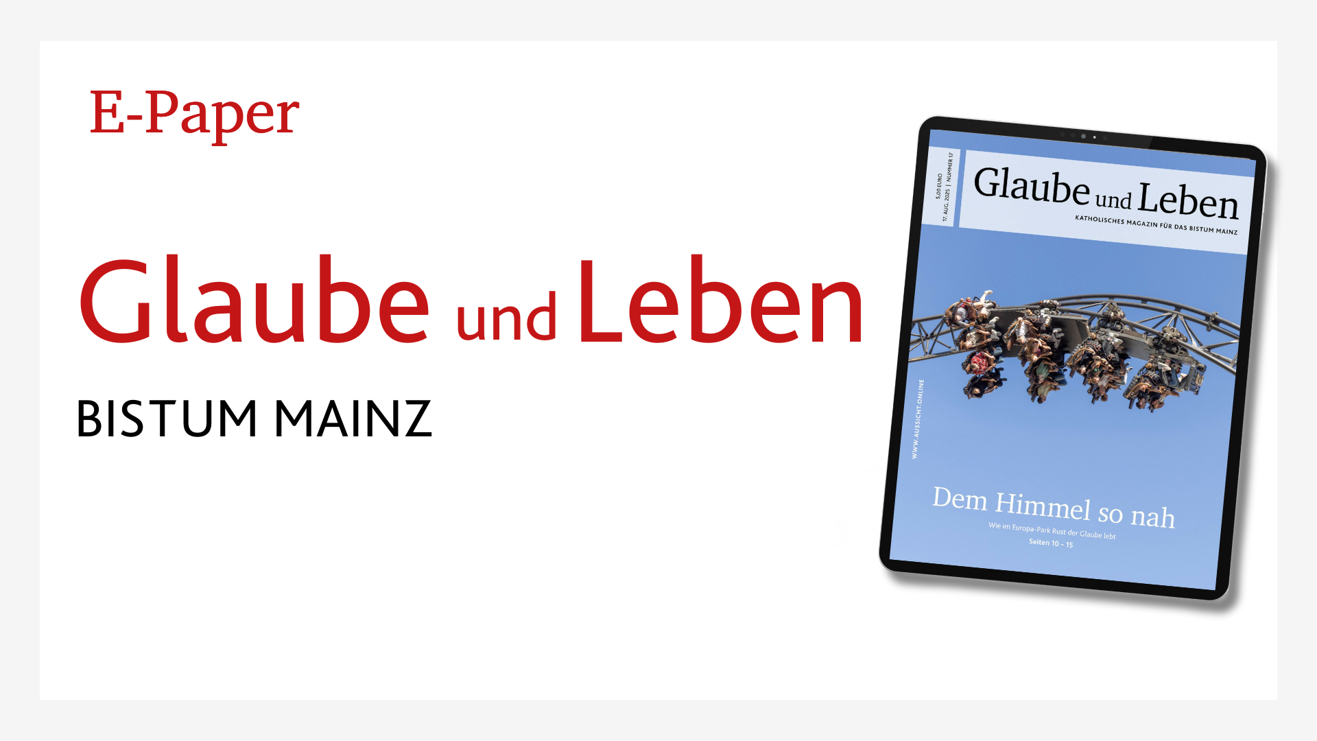 Epaper Abo Glaube und Leben