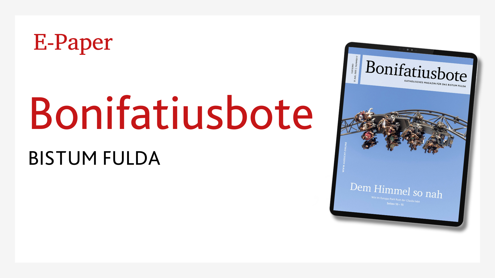 Epaper Abo Bonifatiusbote