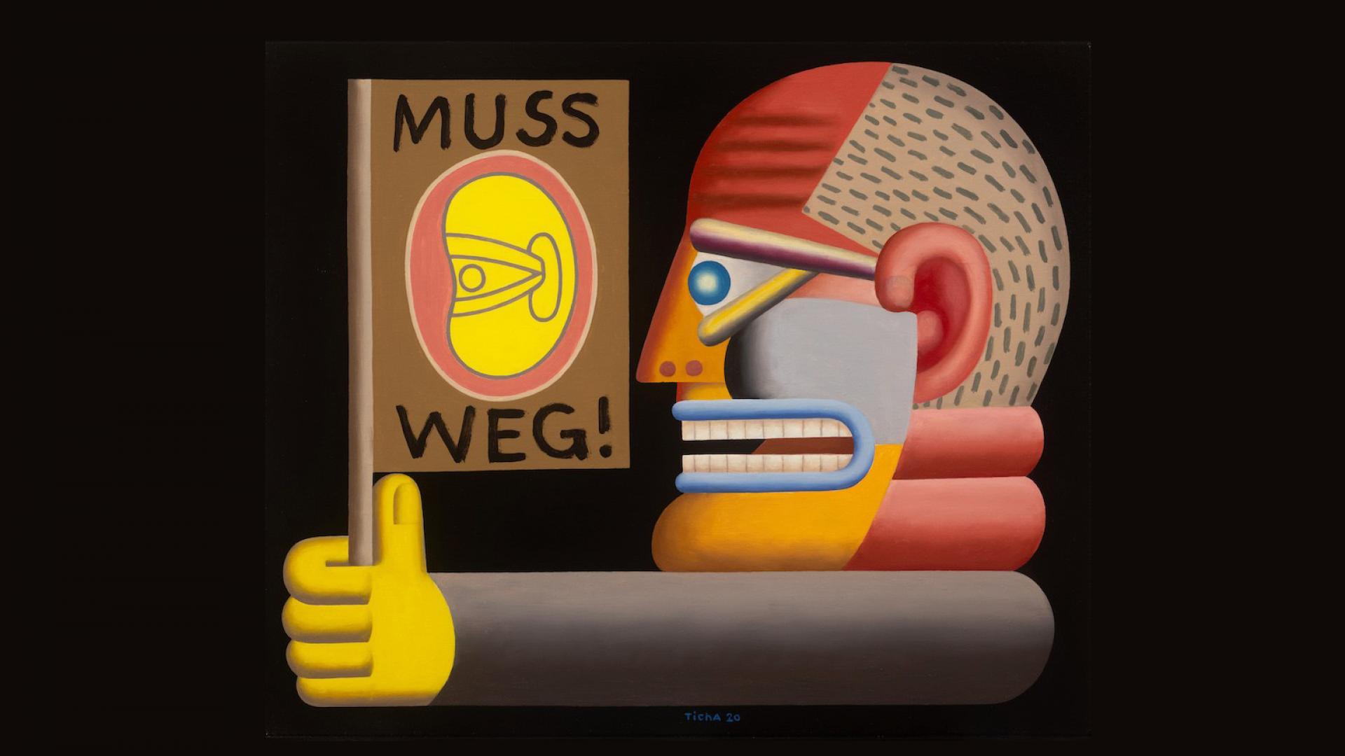 Zu sehen ist ein Gemälde.