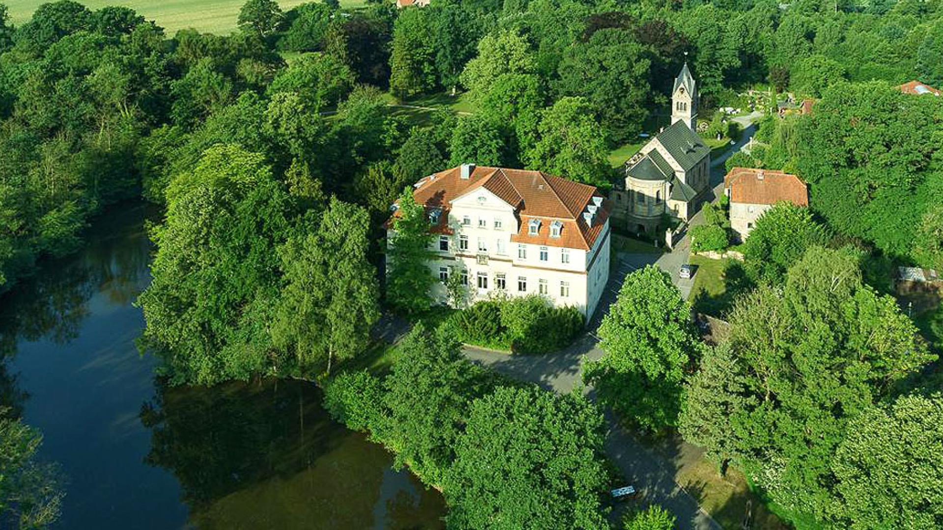 Blick von oben auf das Marienheim