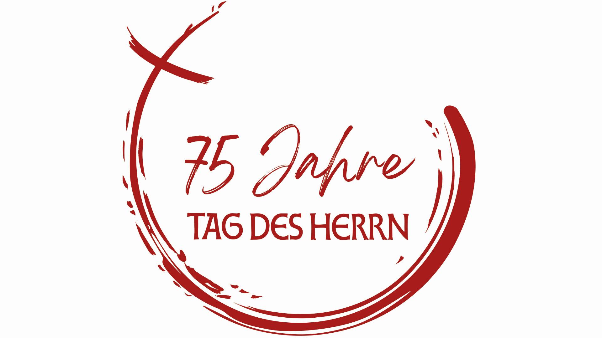 Logo zum Jubiläum "75 Jahre TAG DES HERRN"