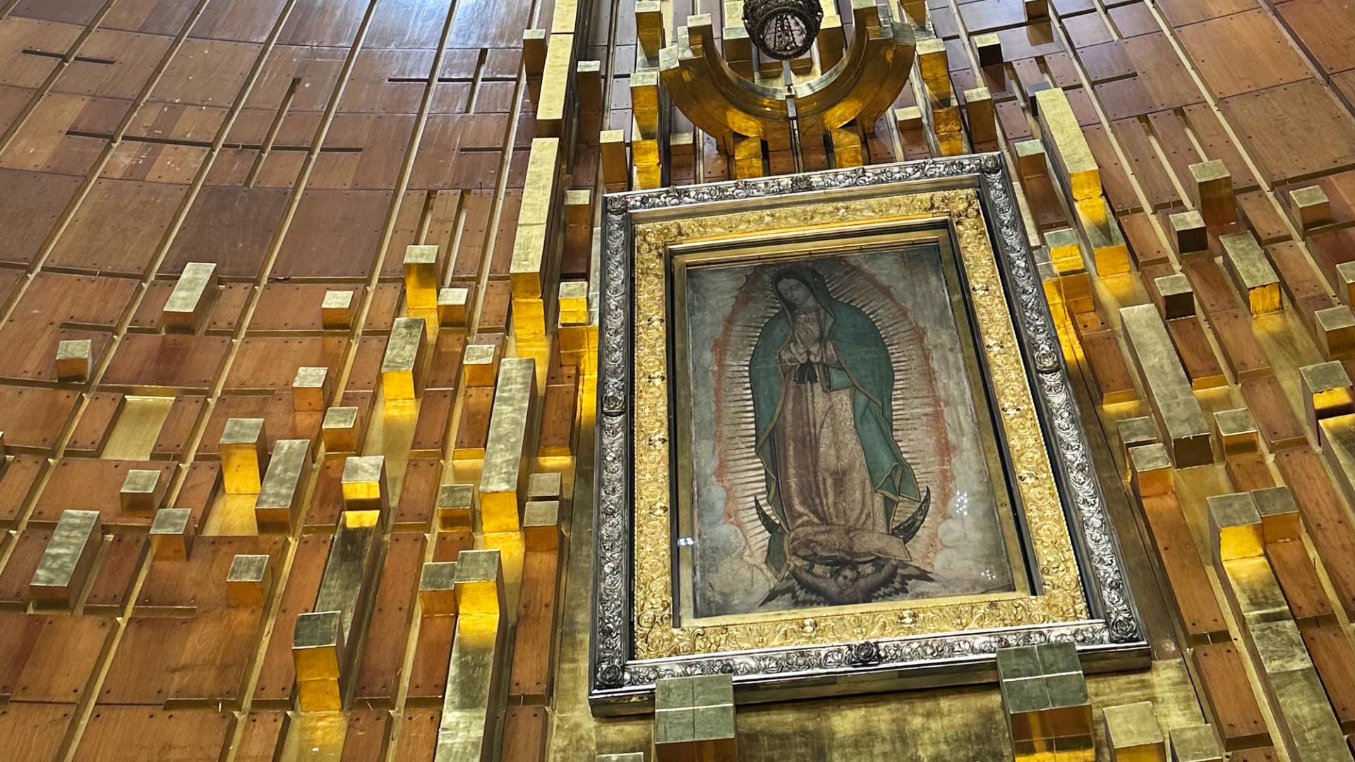 Blick auf die Muttergottes.