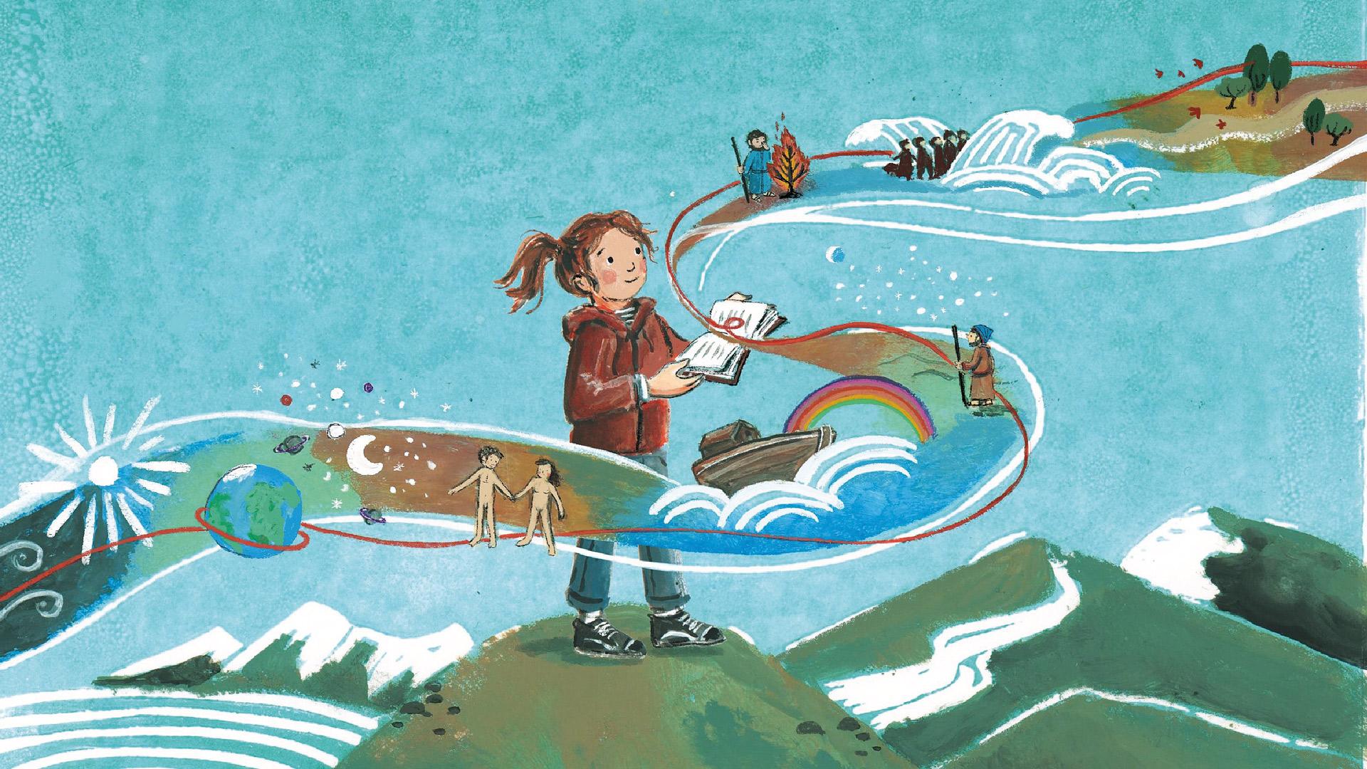 Bild aus der Kinderbibel von Rainer Oberthür