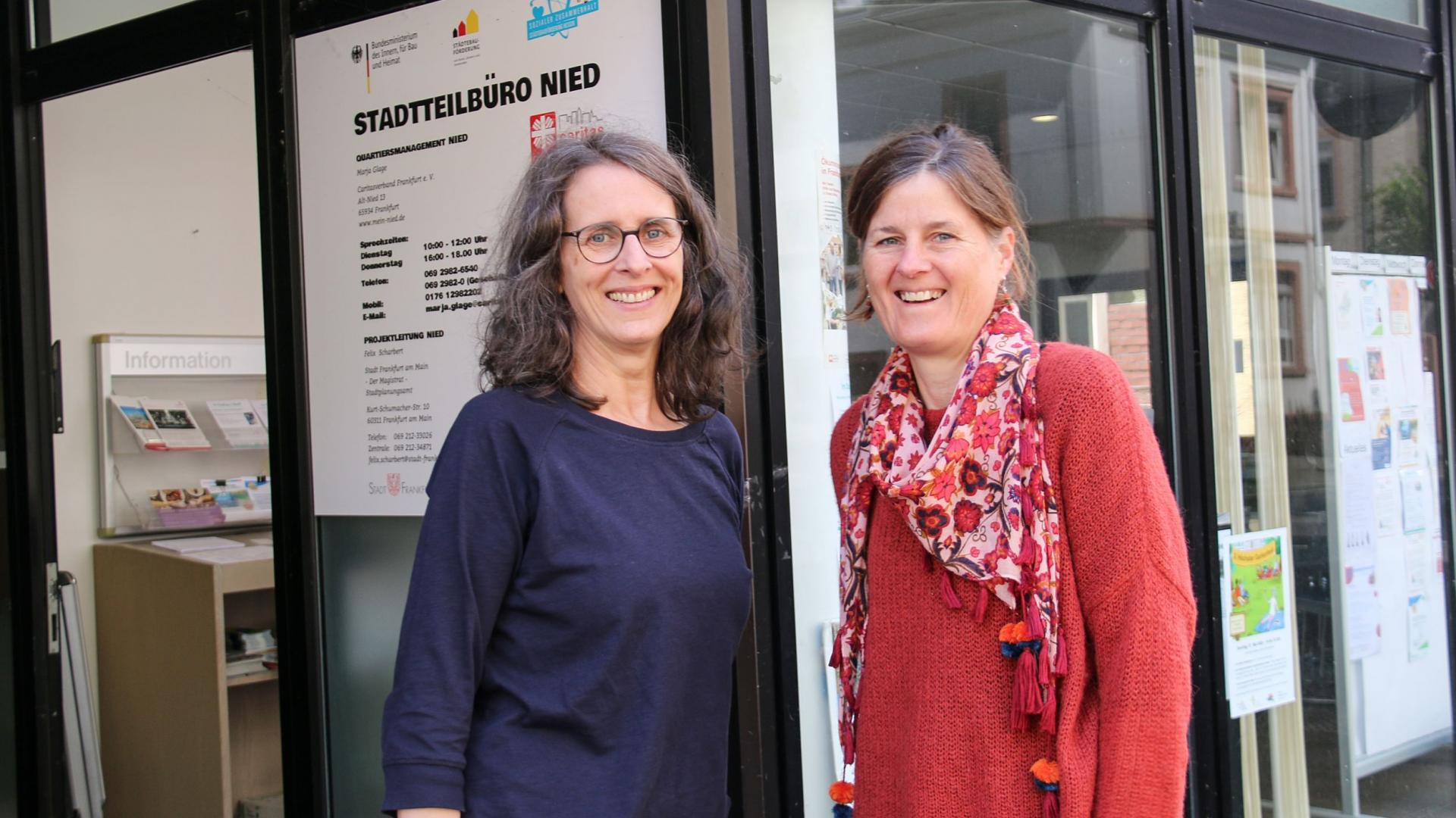 Quartiersmanagerinnen in Frankfurt-Nied